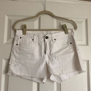 JCrew White Denim Shorts- Size 28